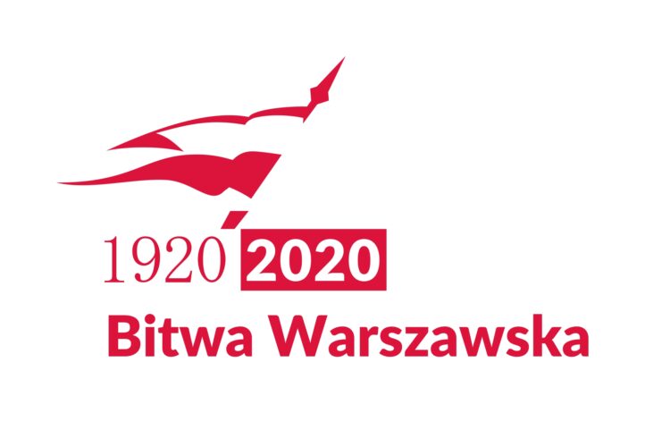 Gif z napisem 1920 2020 Bitwa Warszawska. Nad nim powiewająca flaga biało czerwona.