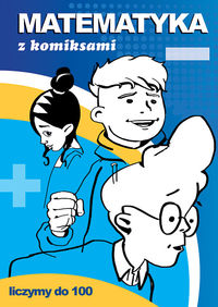 Zdjęcie okładki książki "Matematyka z komiksami". Na pierwszym planie widać zarysy dzieci, nad nimi u góry tyutuł książki.