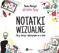 Okładka książki pt. "Notatki wizualne : jak je tworzyć i wykorzystywać na co dzień" autorstwa Natalii Mikołajek Jadźka Rysuje