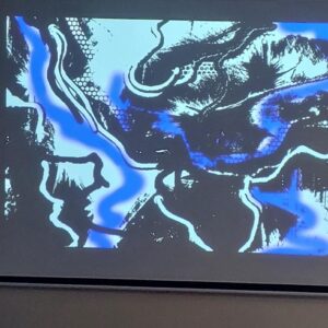 Na zdjęciu widać obraz wyświetlony na ekranie.