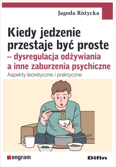 Zdjęcie okładki książki "Kiedy jedzenie przestaje być proste". Na pierwszym planie widać jedzącego mężczyznę. Powyżej nazwisko autora i tytuł książki.