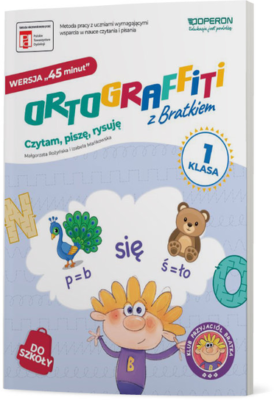 Zdjęcie okładki książki "Ortograffiti z Bratkiem".